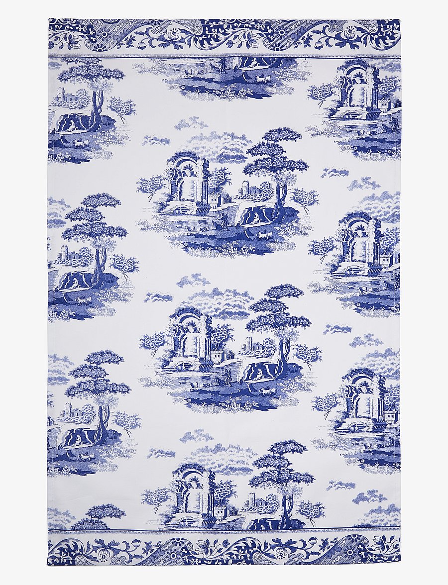 Spode - Blue Italian Tea Towel - madalaimad hinnad - blue / white - 1