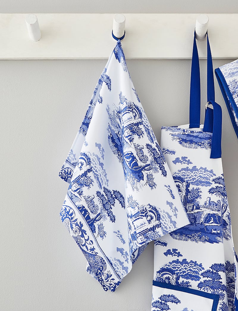 Spode - Blue Italian Tea Towel - shop by price - blue / white - 3