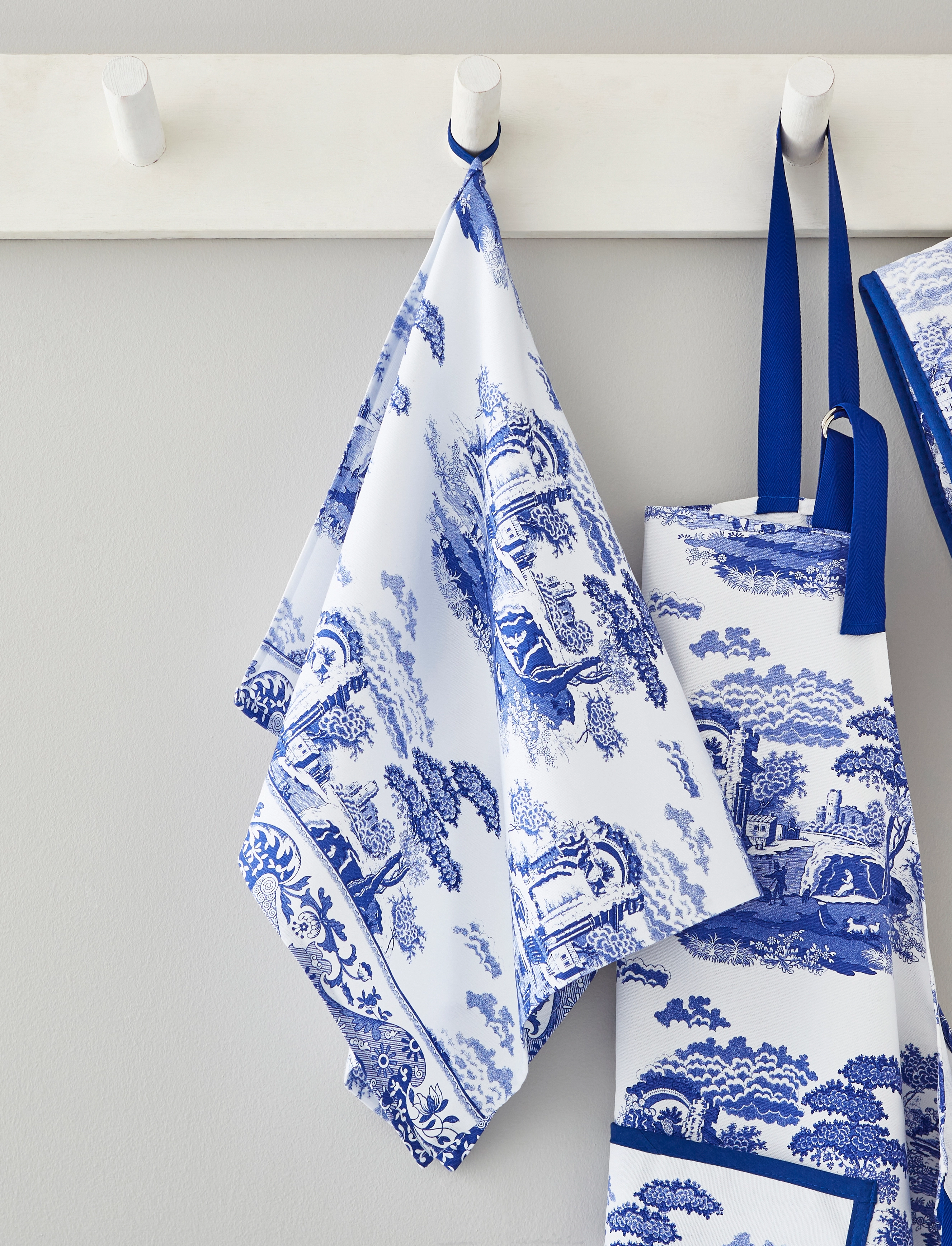Spode - Blue Italian Tea Towel - mažiausios kainos - blue / white - 3
