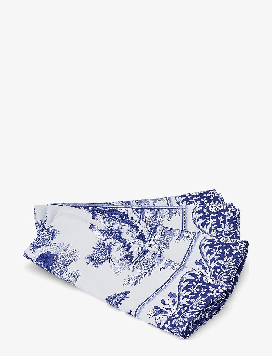 Spode - Blue Italian Napkins - Set of 4 - stoffservietten - blue / white - 2
