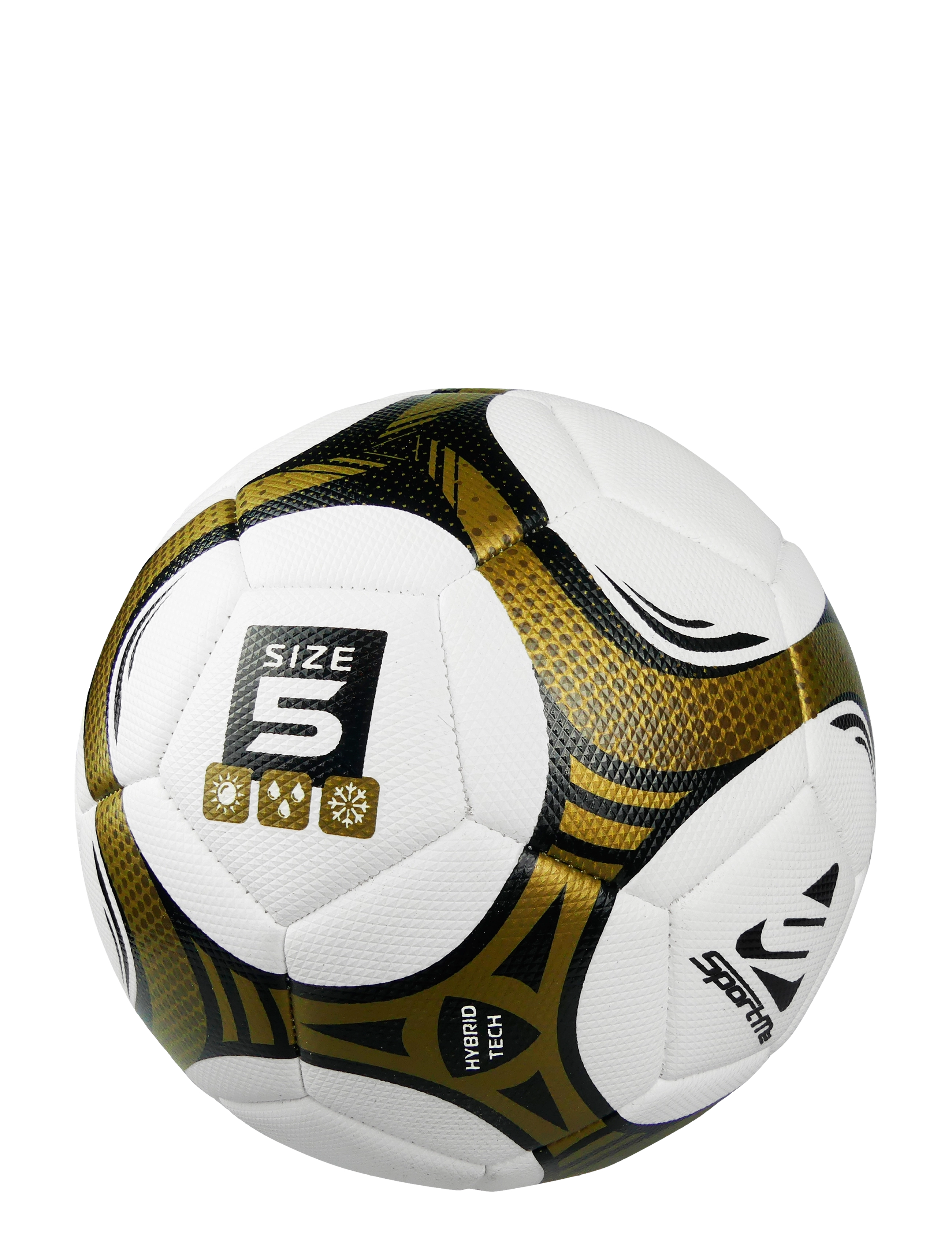 SportMe Soccerball Hybrid Tech, Size 5, Børn, Hybrid Tech Fodbold Størrelse 5, Multi/mønstret, Str: ONE SIZE