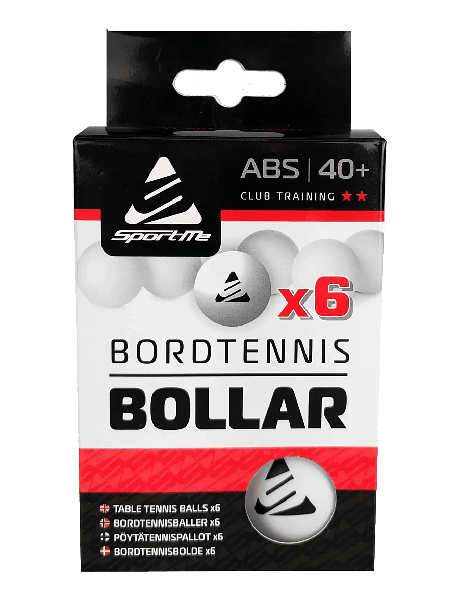 SportMe - SportMe Table Tennis Balls 6p, White - aktive spil - white - 0