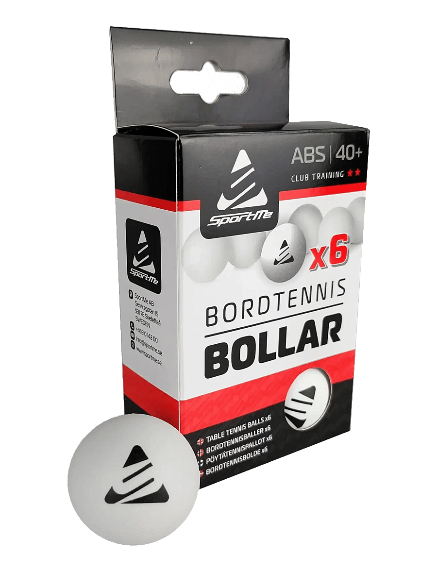 SportMe - SportMe Table Tennis Balls 6p, White - aktive spil - white - 1