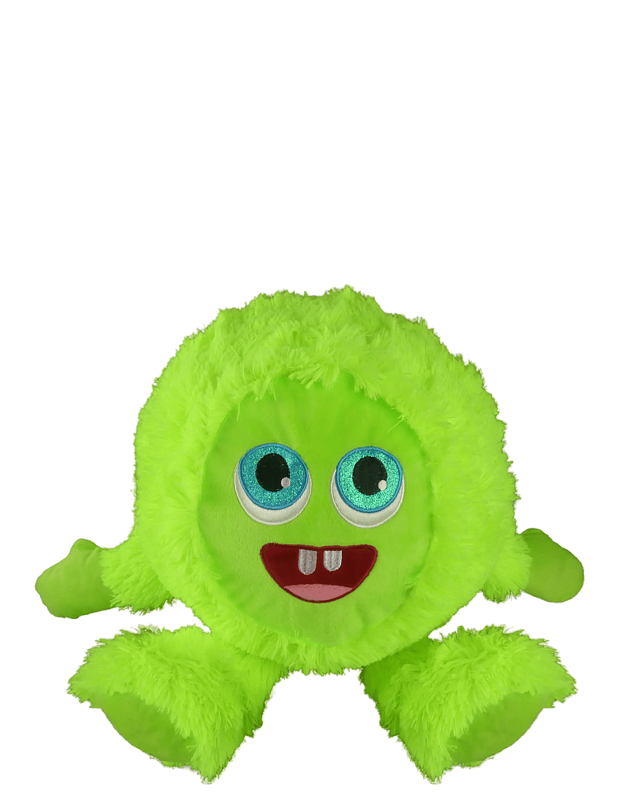 SportMe - Fuzzy Monster lekboll 30, Grön - bamser - green - 0