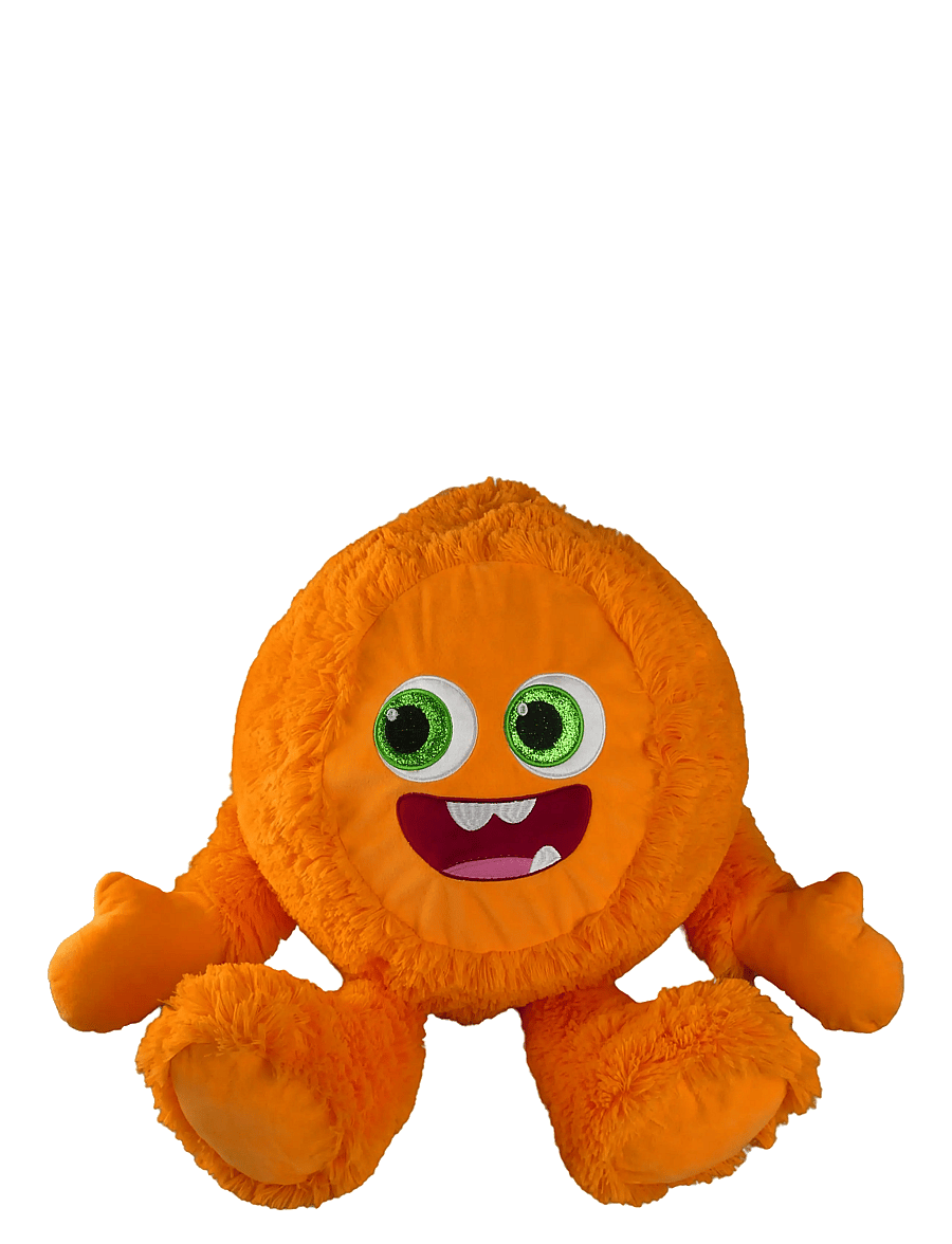 SportMe - Fuzzy Monster lekboll 40, Orange - bamser - orange - 0