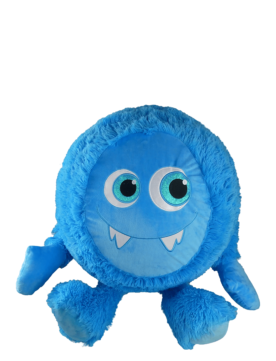 SportMe - Fuzzy Monster lekboll 50, Blå - bamser - blue - 0