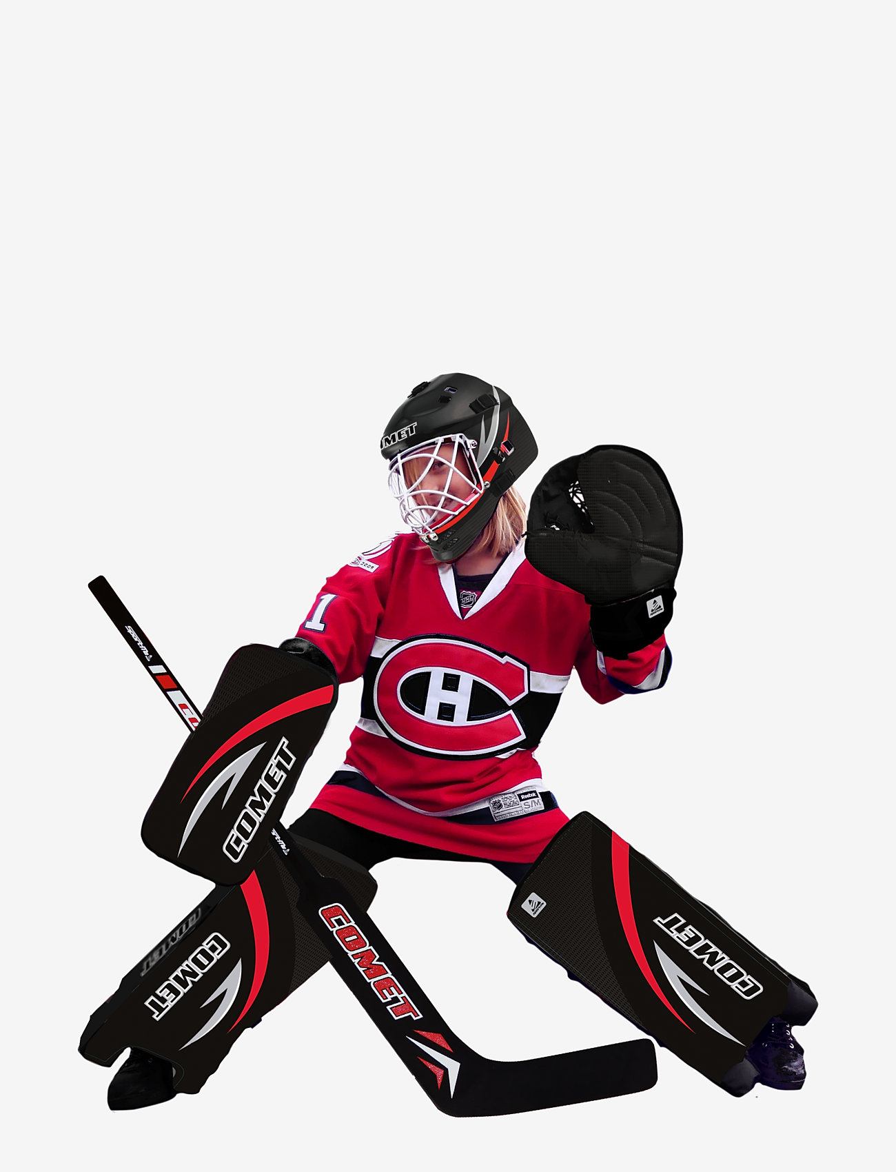 SportMe - COMET Street Hockey Mask - hjälmar och skydd - black - 2