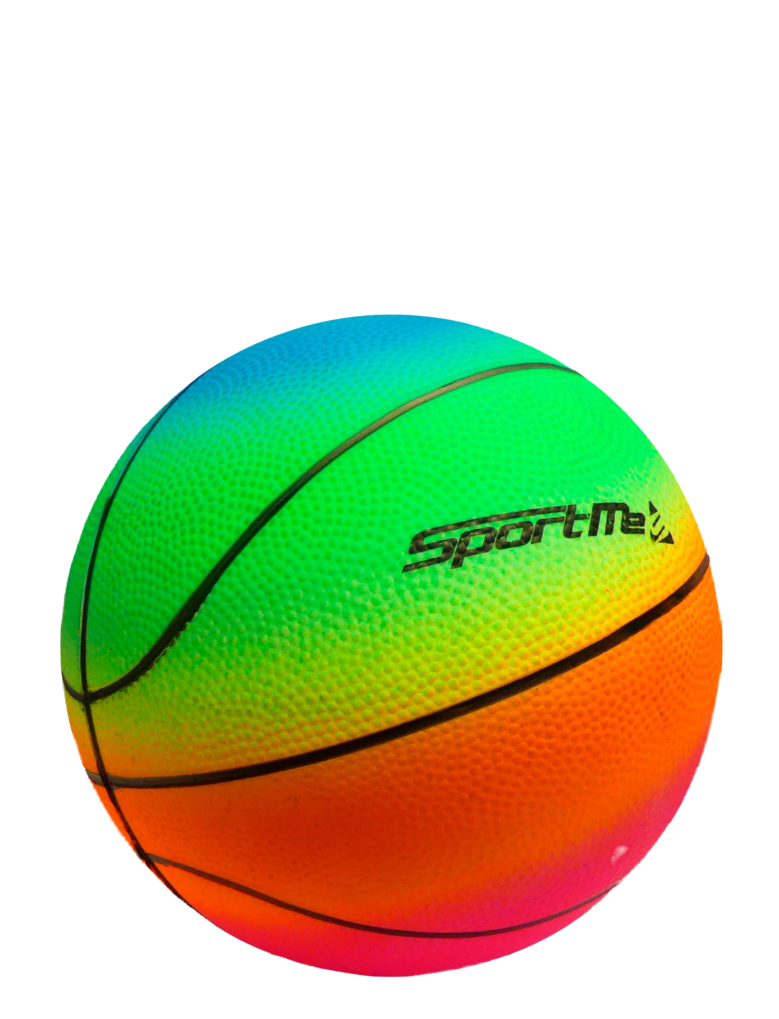 SportMe Rainbow Basketball, 22Cm, Børn, Outdoor Spil, Multi/mønstret, Str: 22 cm