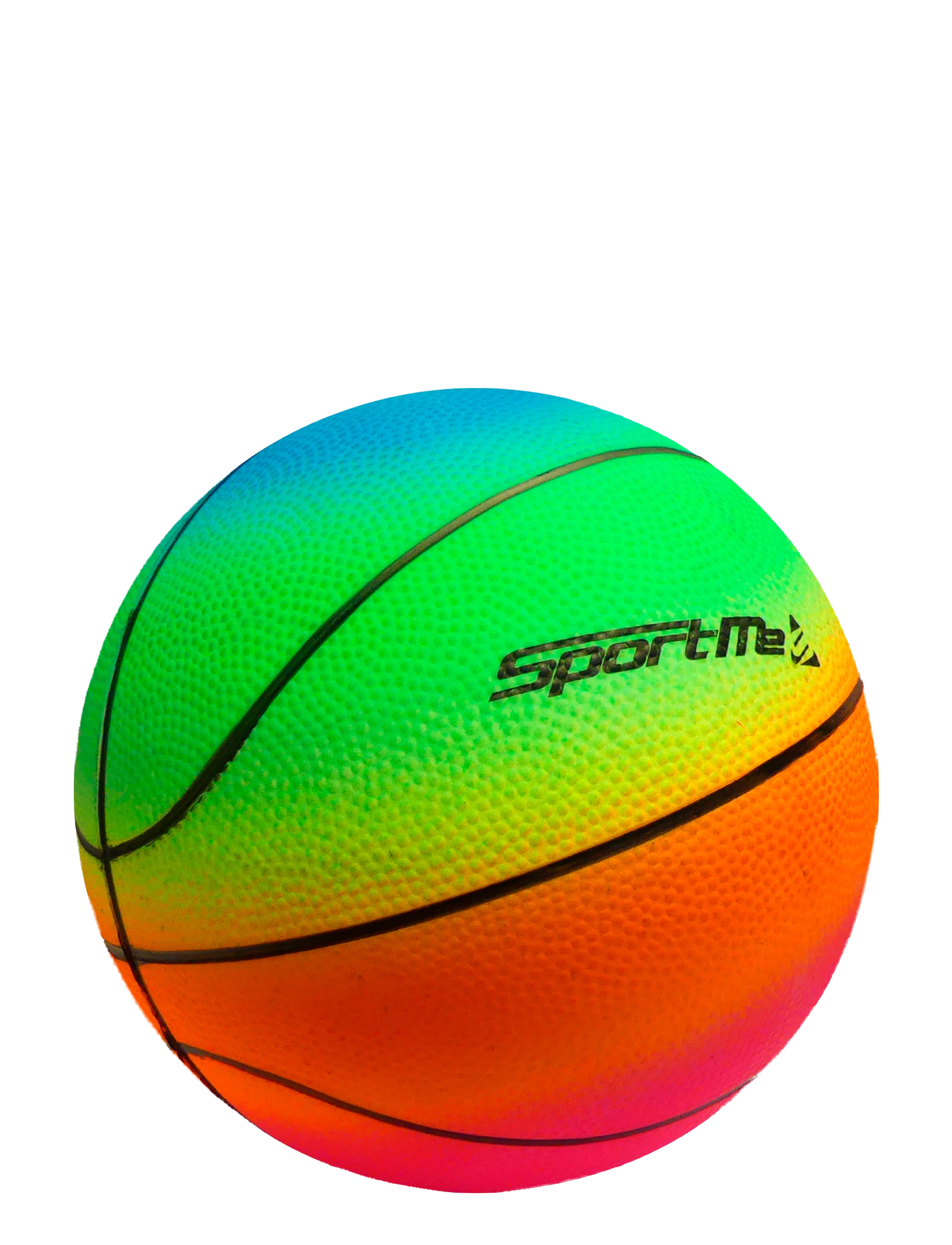 SportMe Rainbow Basketball, 14Cm, Børn, Outdoor Spil, Multi/mønstret, Str: 14 cm