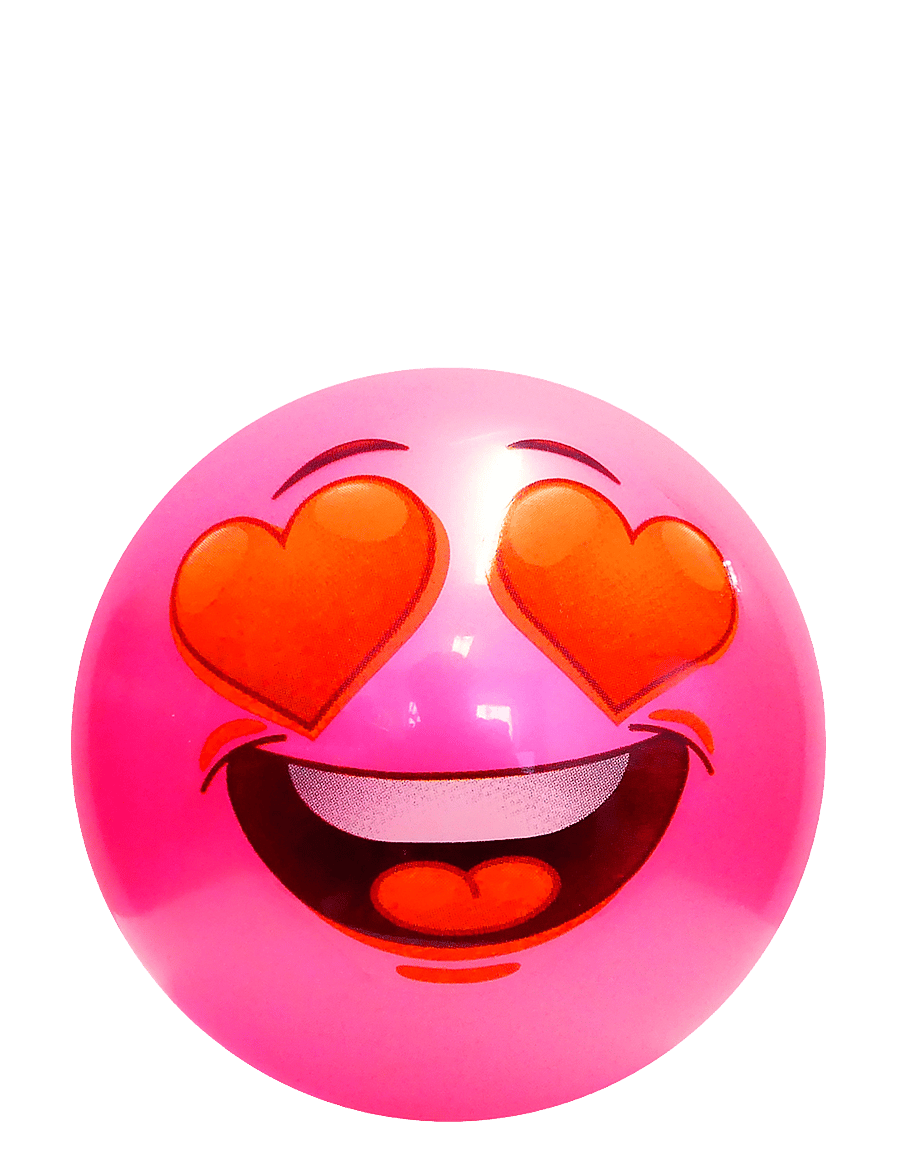 SportMe - Playball Funny Face, 24cm Pink - bolde - pink - 0
