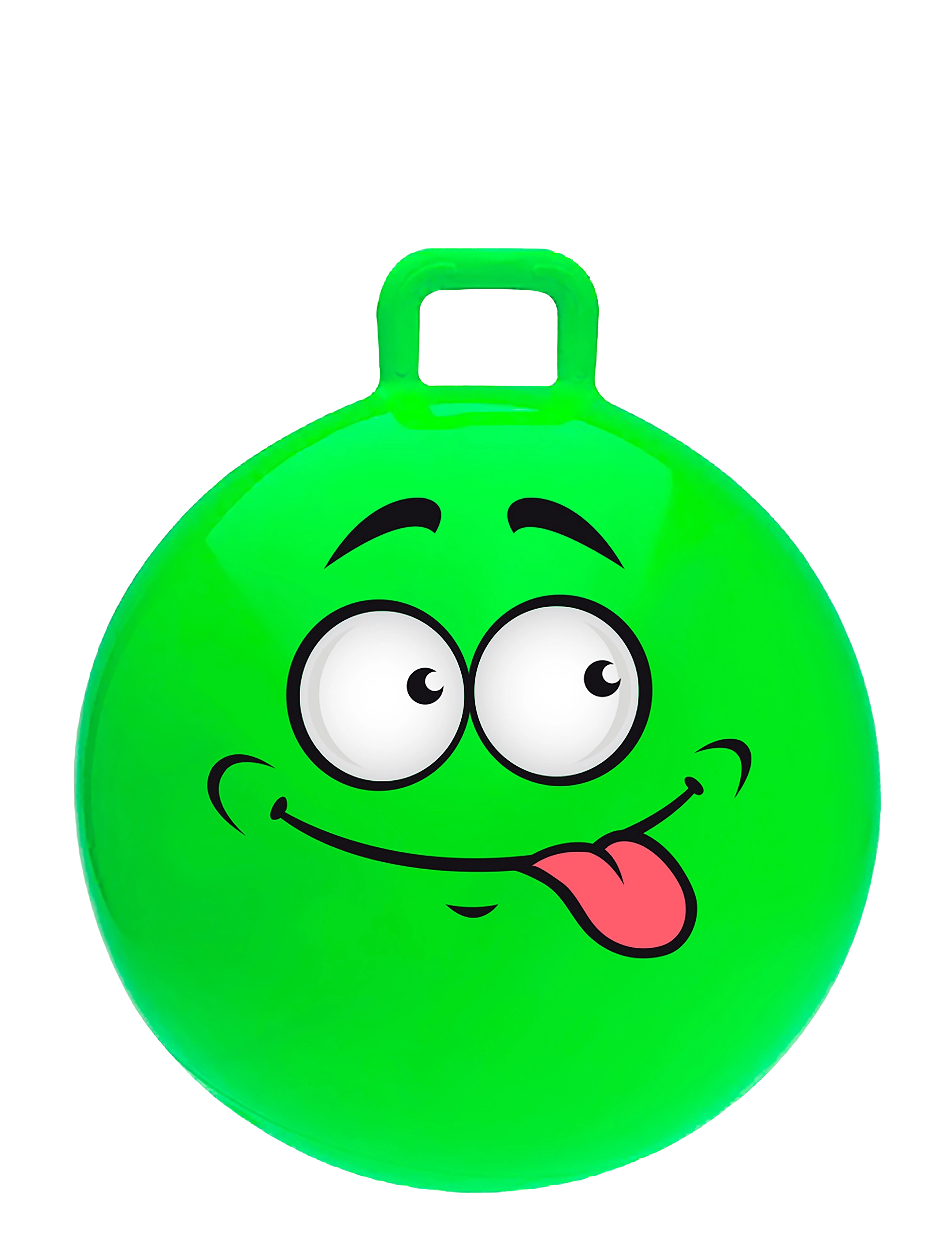 SportMe Skippyball Funny Face, 55cm Green, 55 cm, Green, Outdoor Legetøj > Jumping Legetøj, Børn