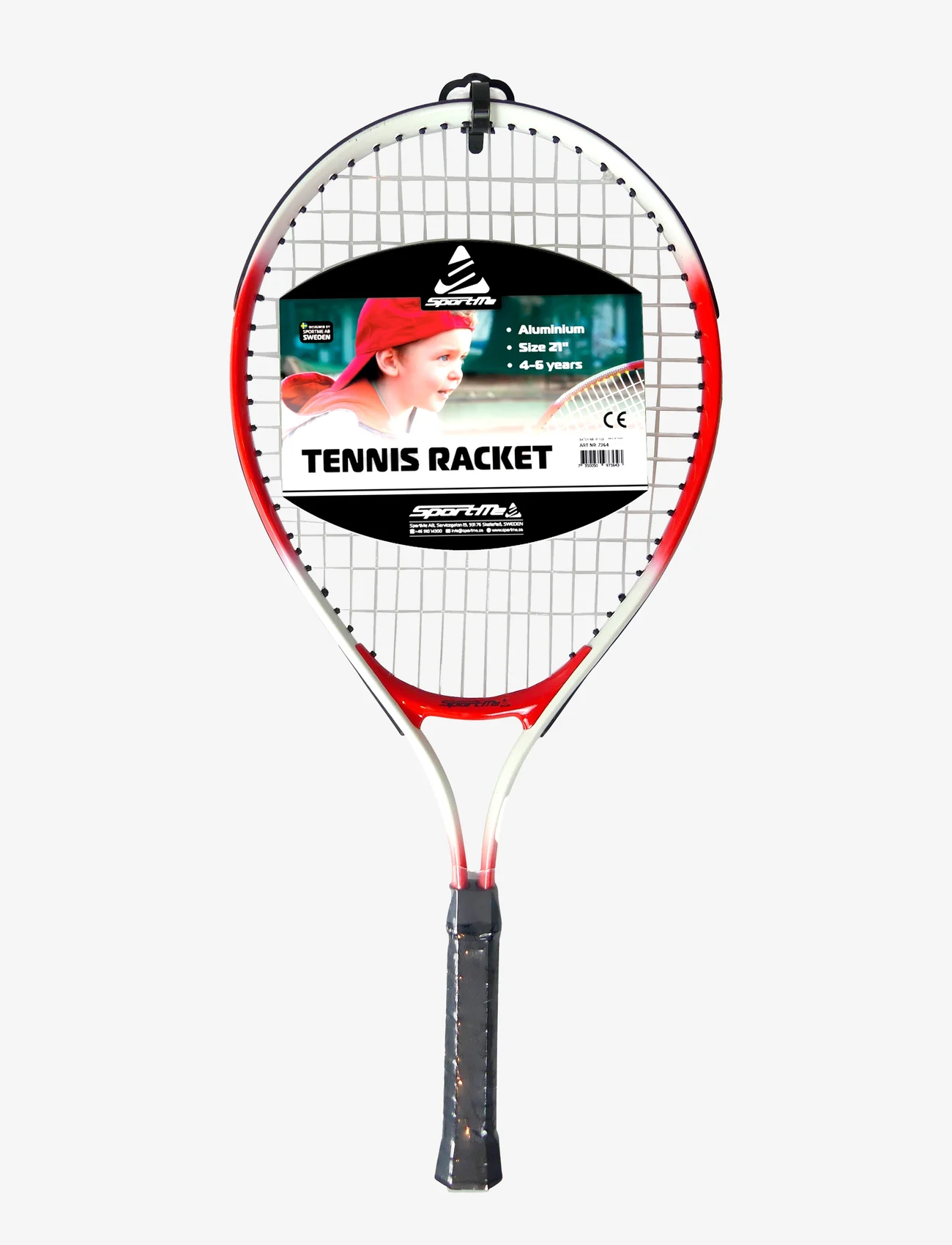SportMe - Tennis Racket Kid Size - racket & utrustning - rÖd/vit/svart - 0