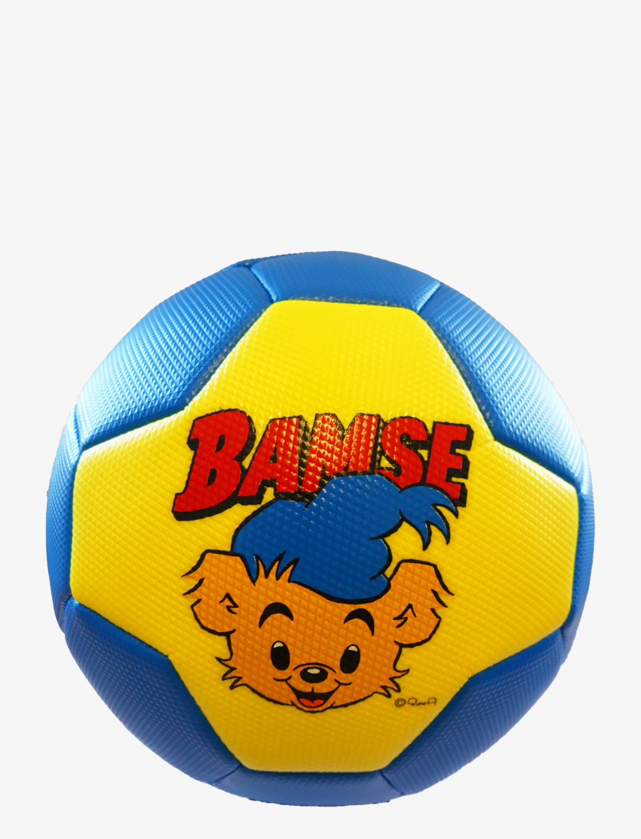 SportMe Bamse Soccerball Size 3, Blue Yellow, Outdoor Spil, Multi/mønstret, Str: ONE SIZE