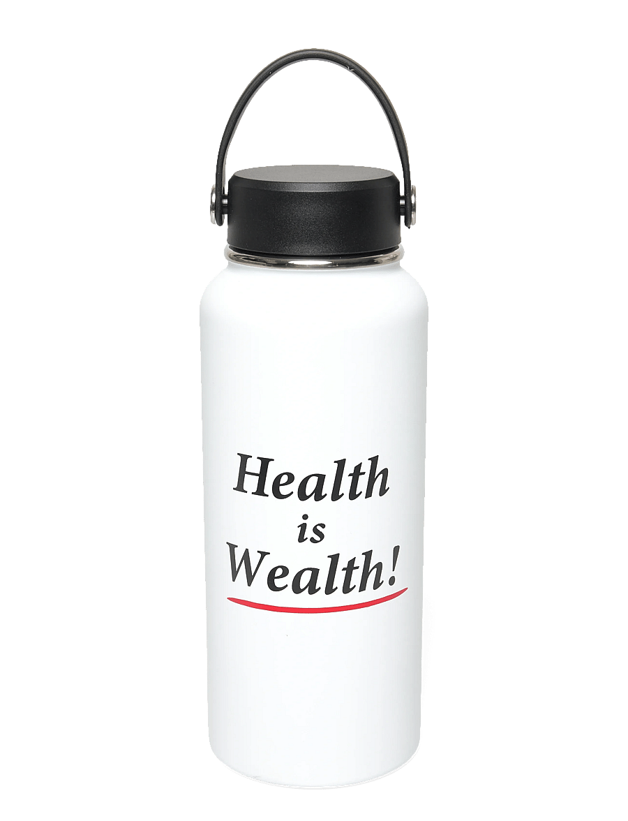 Sporty & Rich - Health is Wealth Bottle - veepudelid ja termosed - white - 0