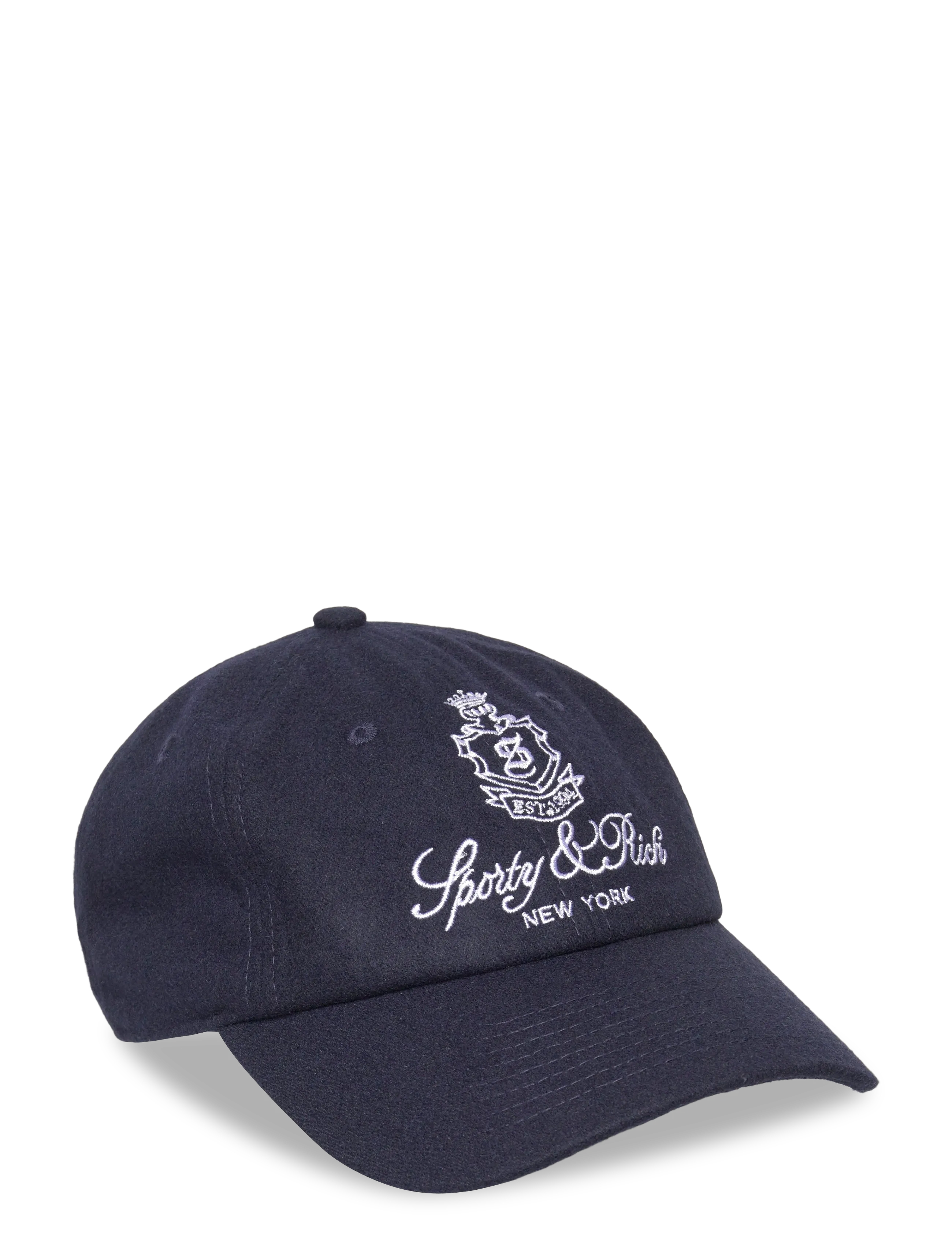 Sporty & Rich Vendome Wool Hat - Huer & Kasketter - NAVY / navy