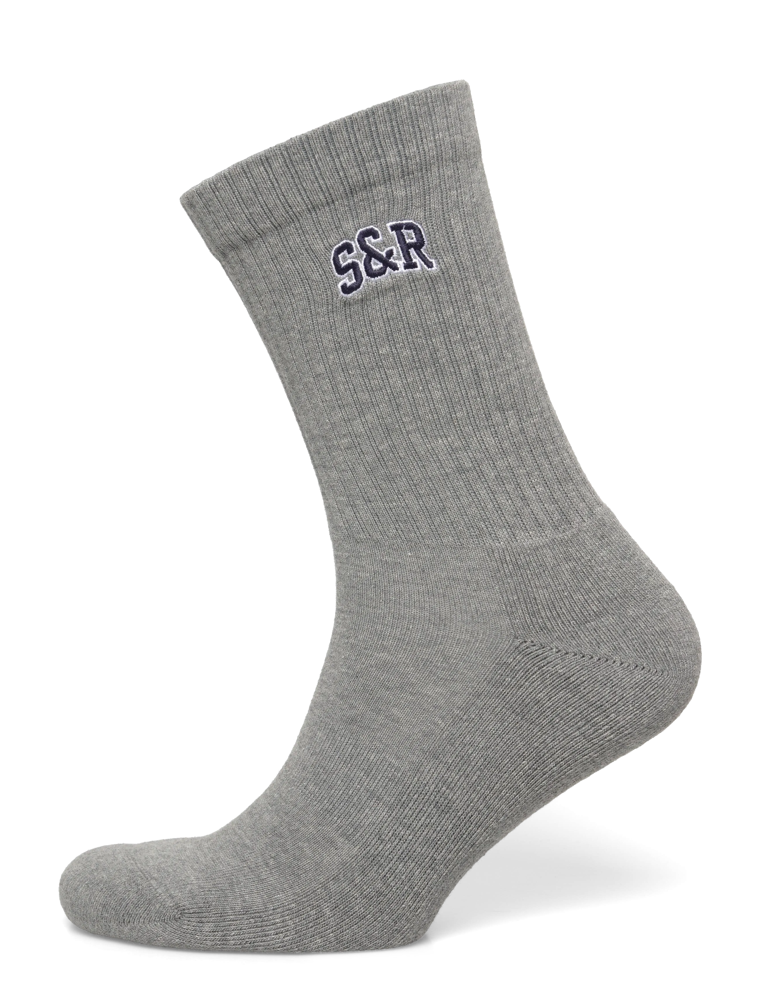 Sporty & Rich S&R Ivy Socks - Almindelige strømper - HEATHER GRAY / grey