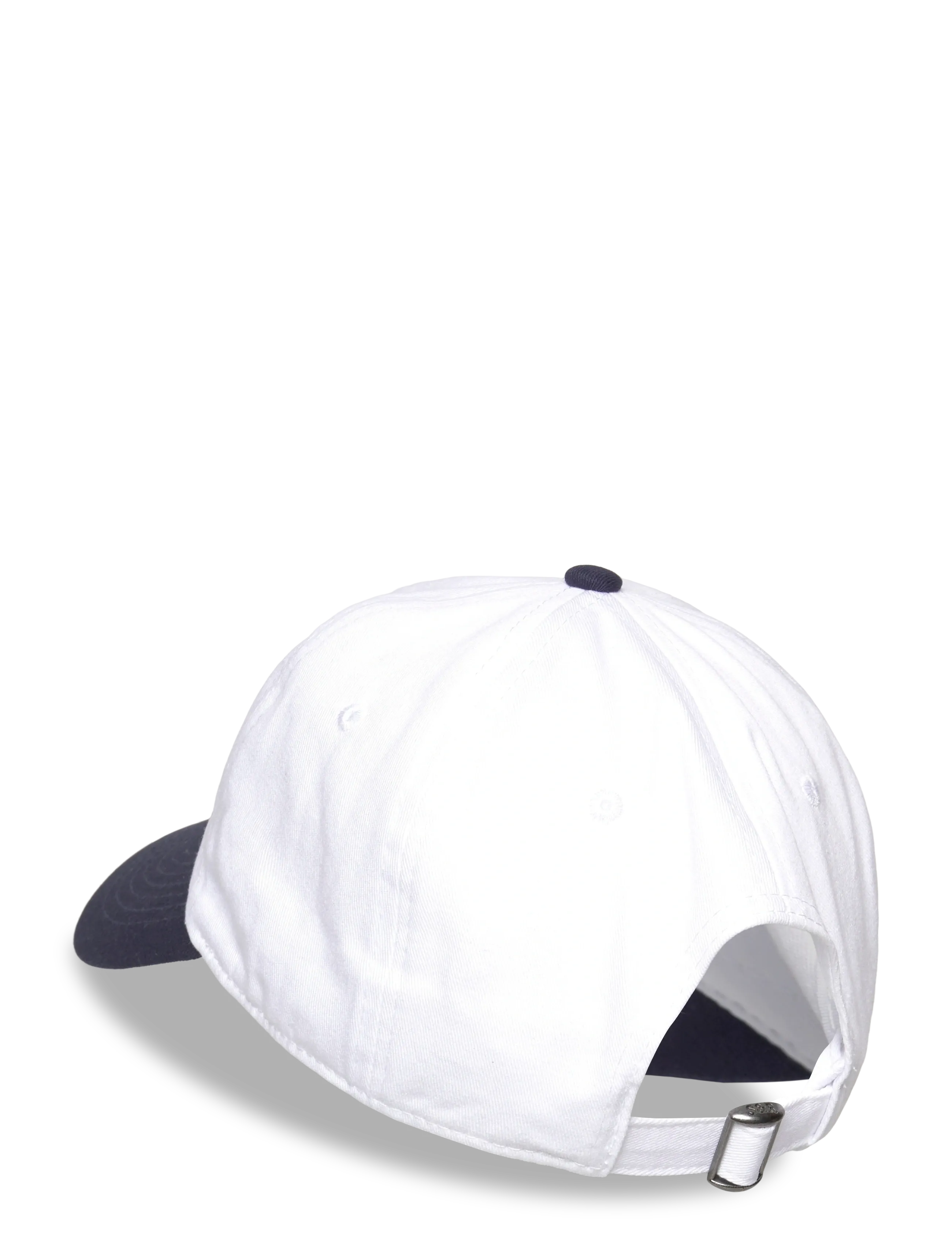 Sporty & Rich - Beverly Script Hat - hatter & luer - white/dark navy - 1