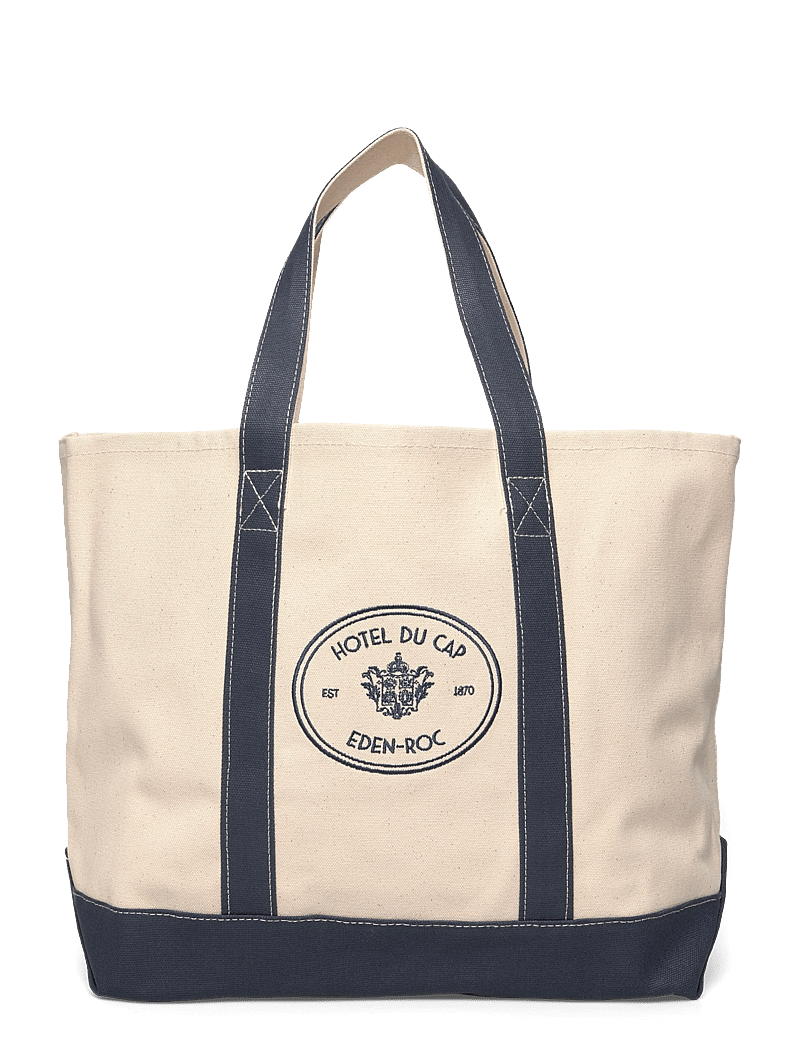 Sporty & Rich - Eden Crest Two Tone Tote - tote bags - natural - 0