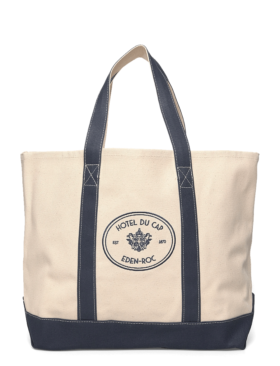 Sporty & Rich - Eden Crest Two Tone Tote - tote bags - natural - 0