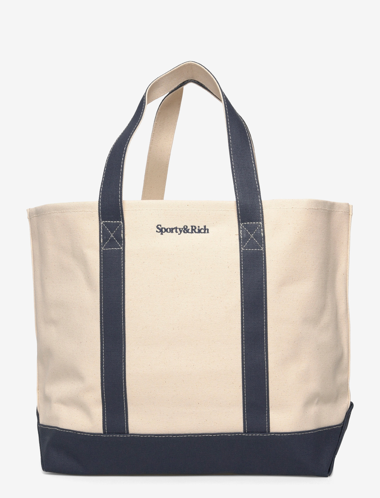 Sporty & Rich - Eden Crest Two Tone Tote - shoppingväskor - natural - 1