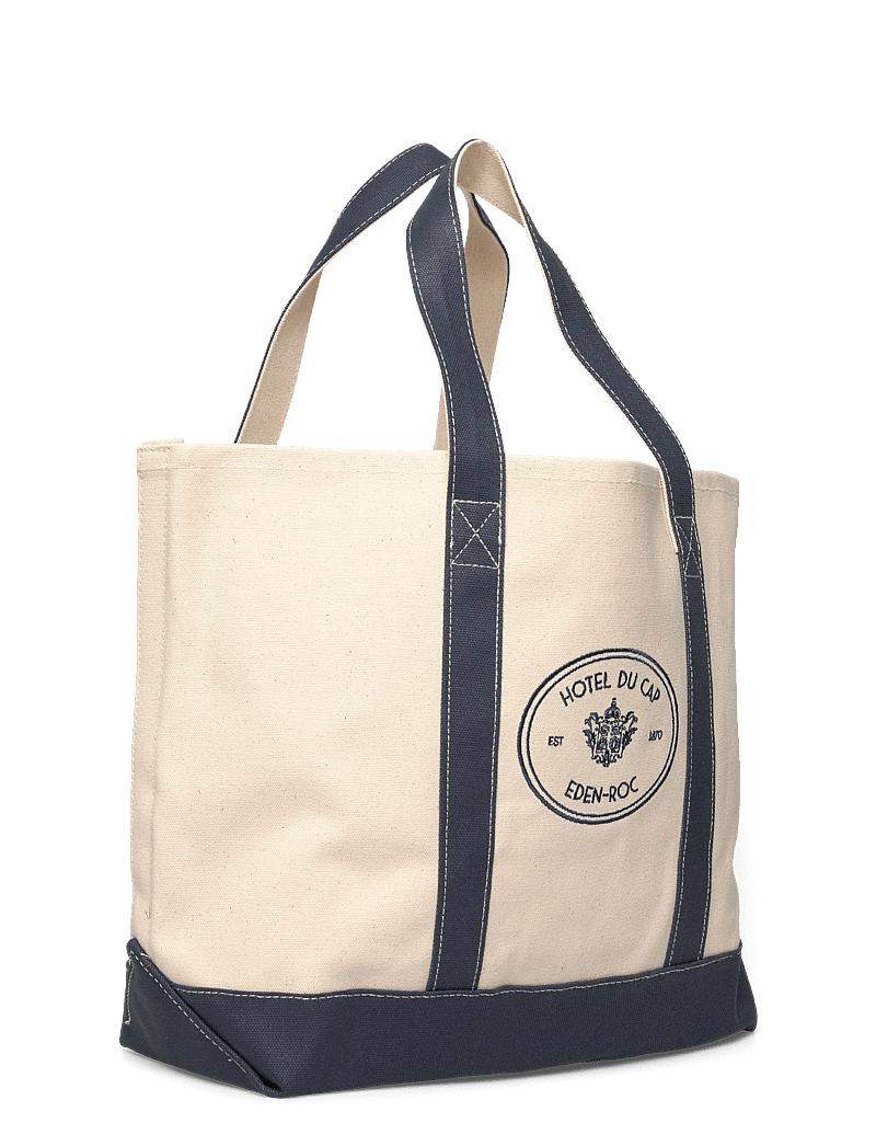 Sporty & Rich - Eden Crest Two Tone Tote - tote bags - natural - 2
