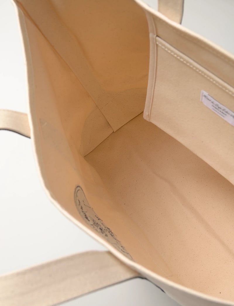 Sporty & Rich - Eden Crest Two Tone Tote - tote bags - natural - 4