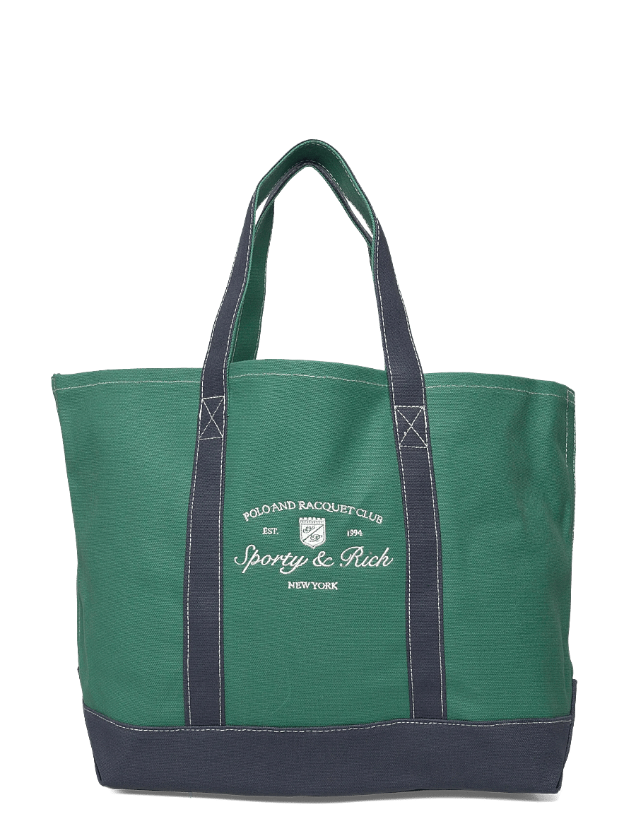 Sporty & Rich - Syracuse Two Tone Tote Bag - tote bags - dark navy/alpine - 0