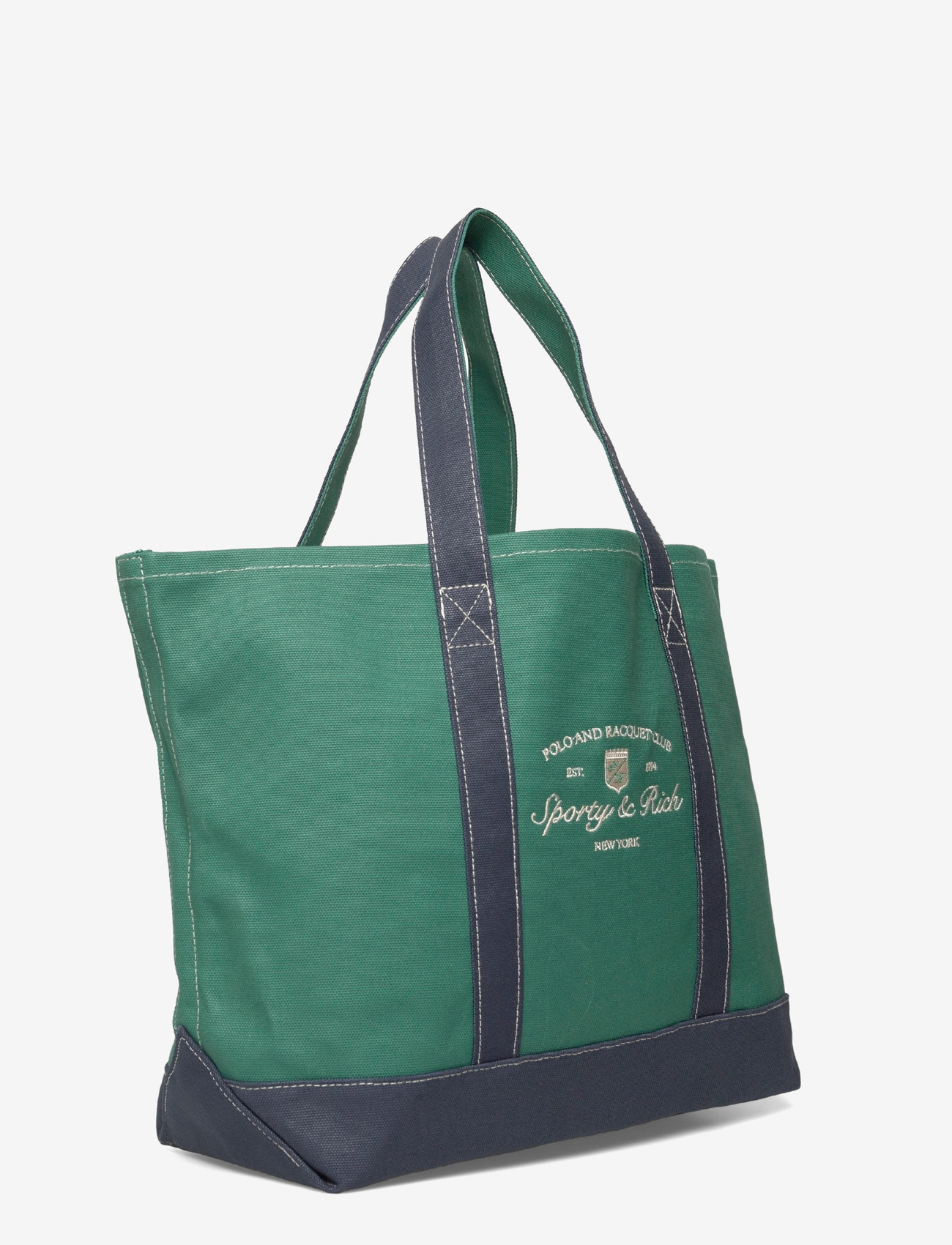 Sporty & Rich - Syracuse Two Tone Tote Bag - shoppingväskor - dark navy/alpine - 2