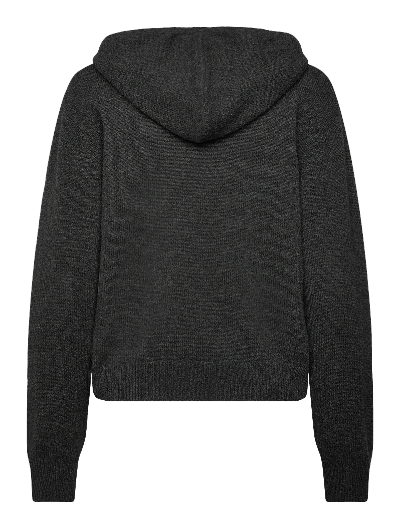 Sporty & Rich - SRC Cashmere Zip Hoodie - kaschmir - dark grey - 1