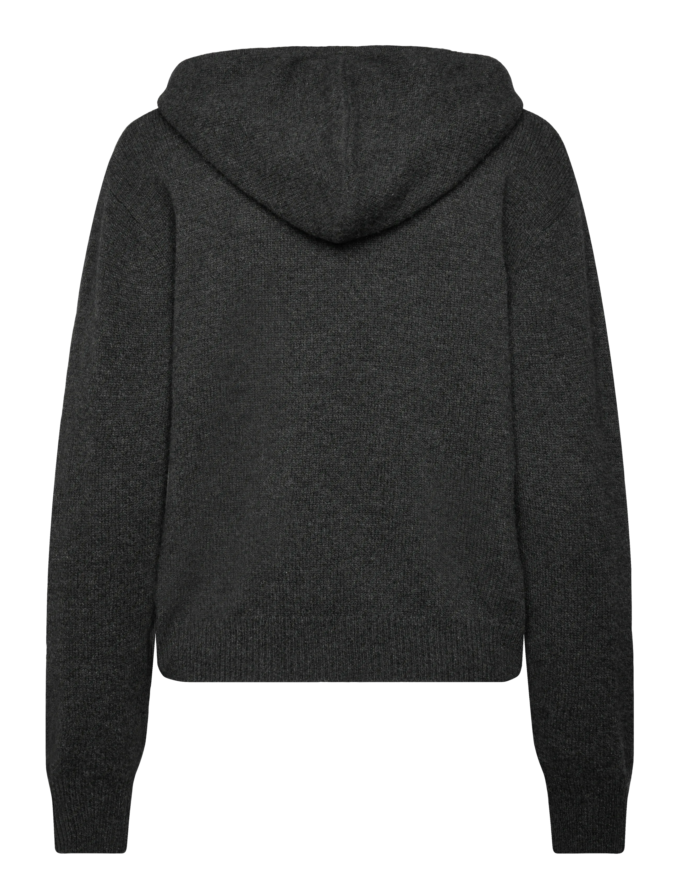Sporty & Rich - SRC Cashmere Zip Hoodie - trøjer - dark grey - 1