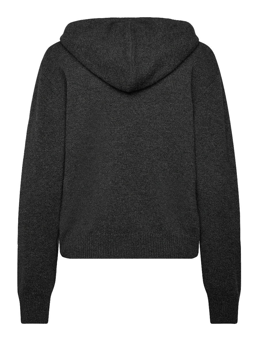 Sporty & Rich - SRC Cashmere Zip Hoodie - trøjer - dark grey - 1
