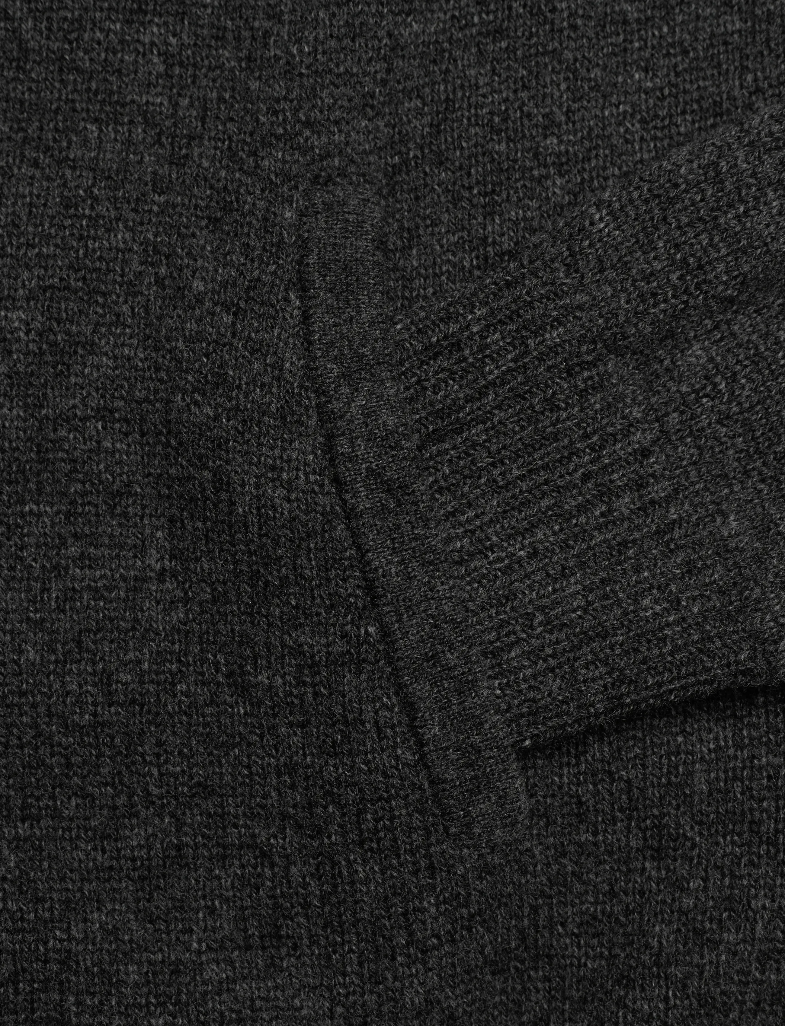 Sporty & Rich - SRC Cashmere Zip Hoodie - trøjer - dark grey - 3