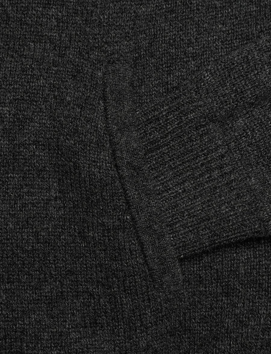 Sporty & Rich - SRC Cashmere Zip Hoodie - trøjer - dark grey - 3