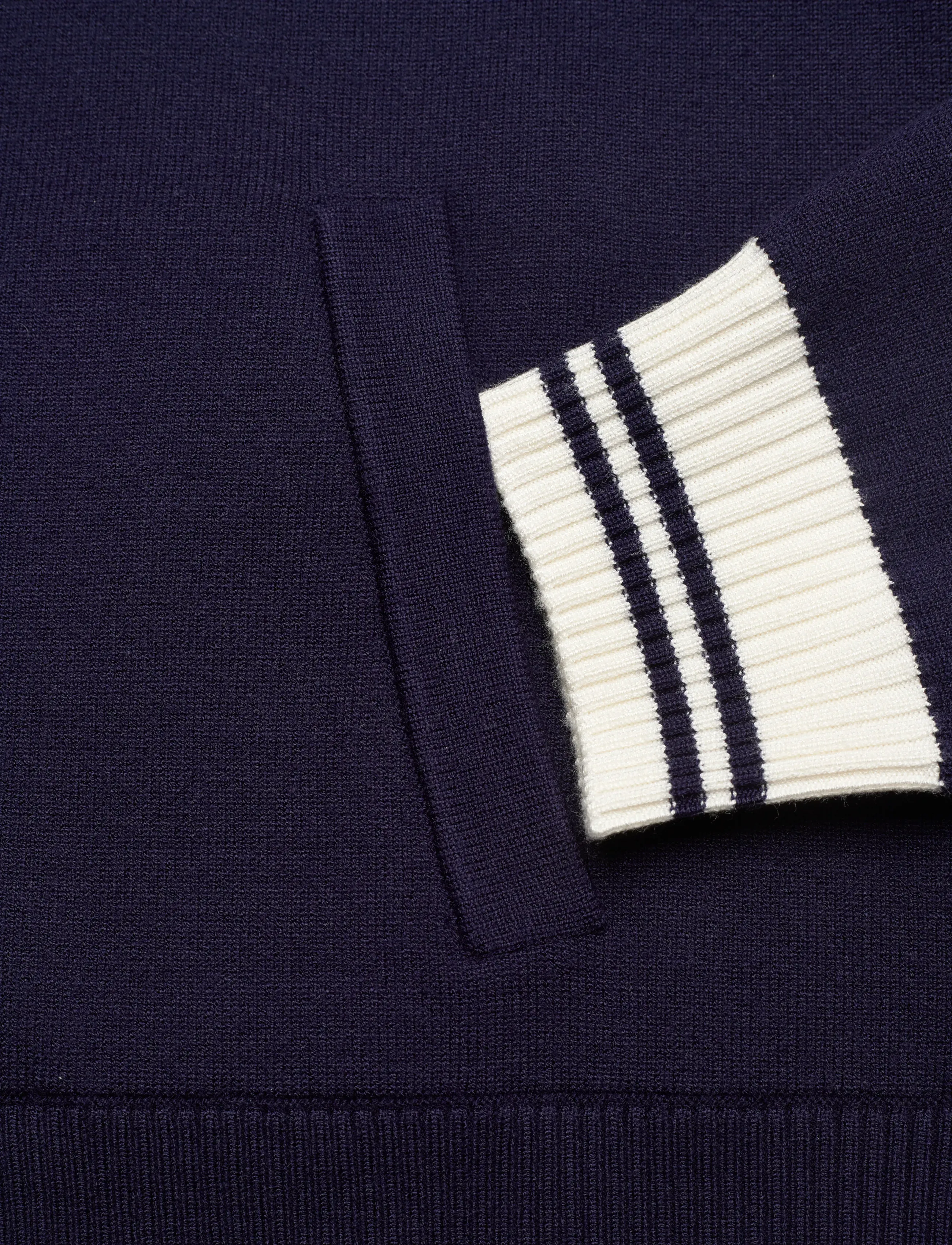 Sporty & Rich - Royal Club Zipped Cardigan - dark navy - 3
