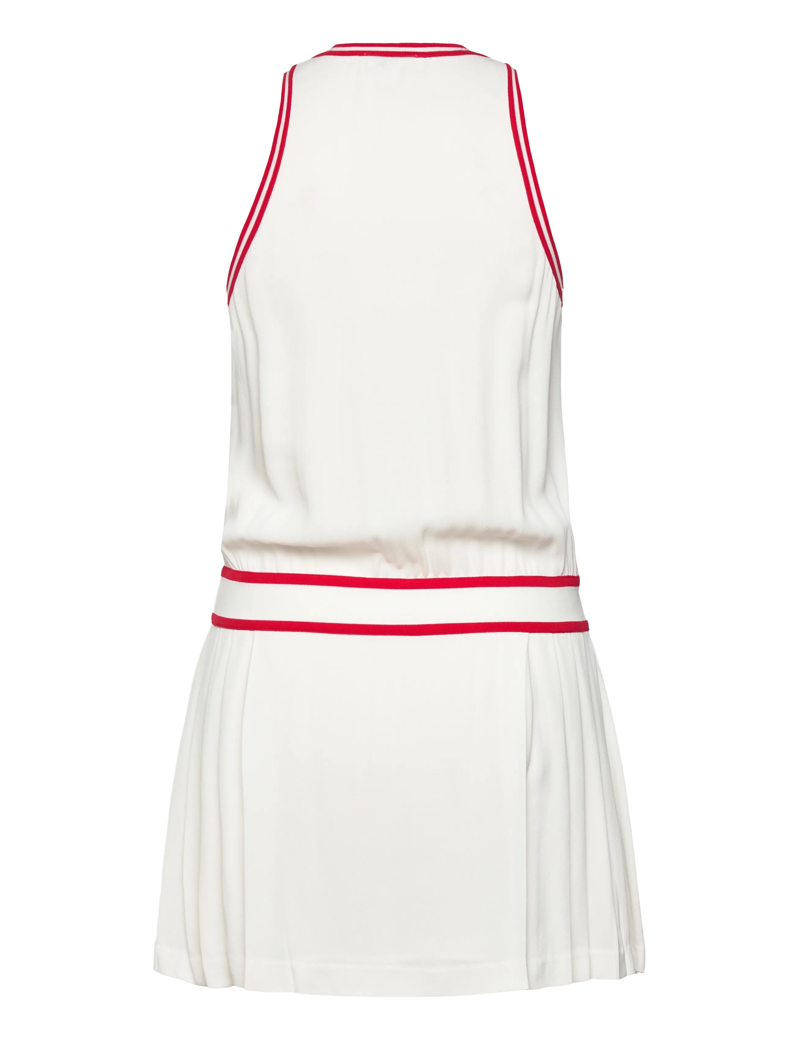 Sporty & Rich - SRC Phoebe Dress White/Bright Red - kleidid ja seelikud - white - 1