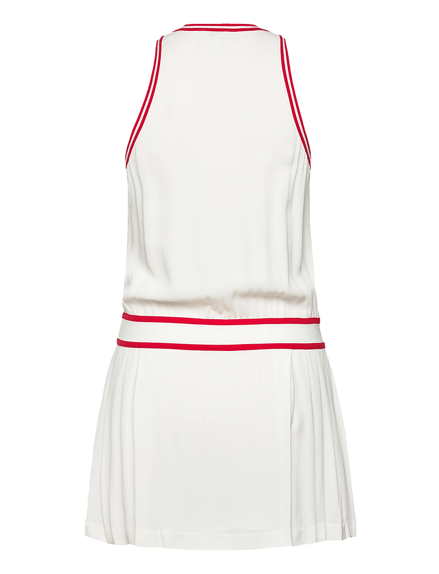 Sporty & Rich - SRC Phoebe Dress White/Bright Red - kjoler & nederdele - white - 1