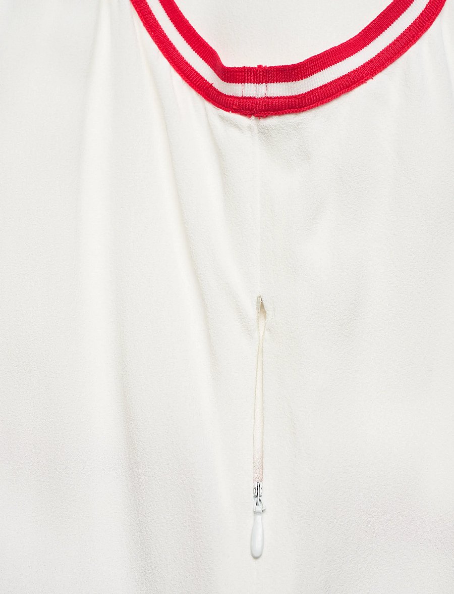 Sporty & Rich - SRC Phoebe Dress White/Bright Red - kjoler & nederdele - white - 3
