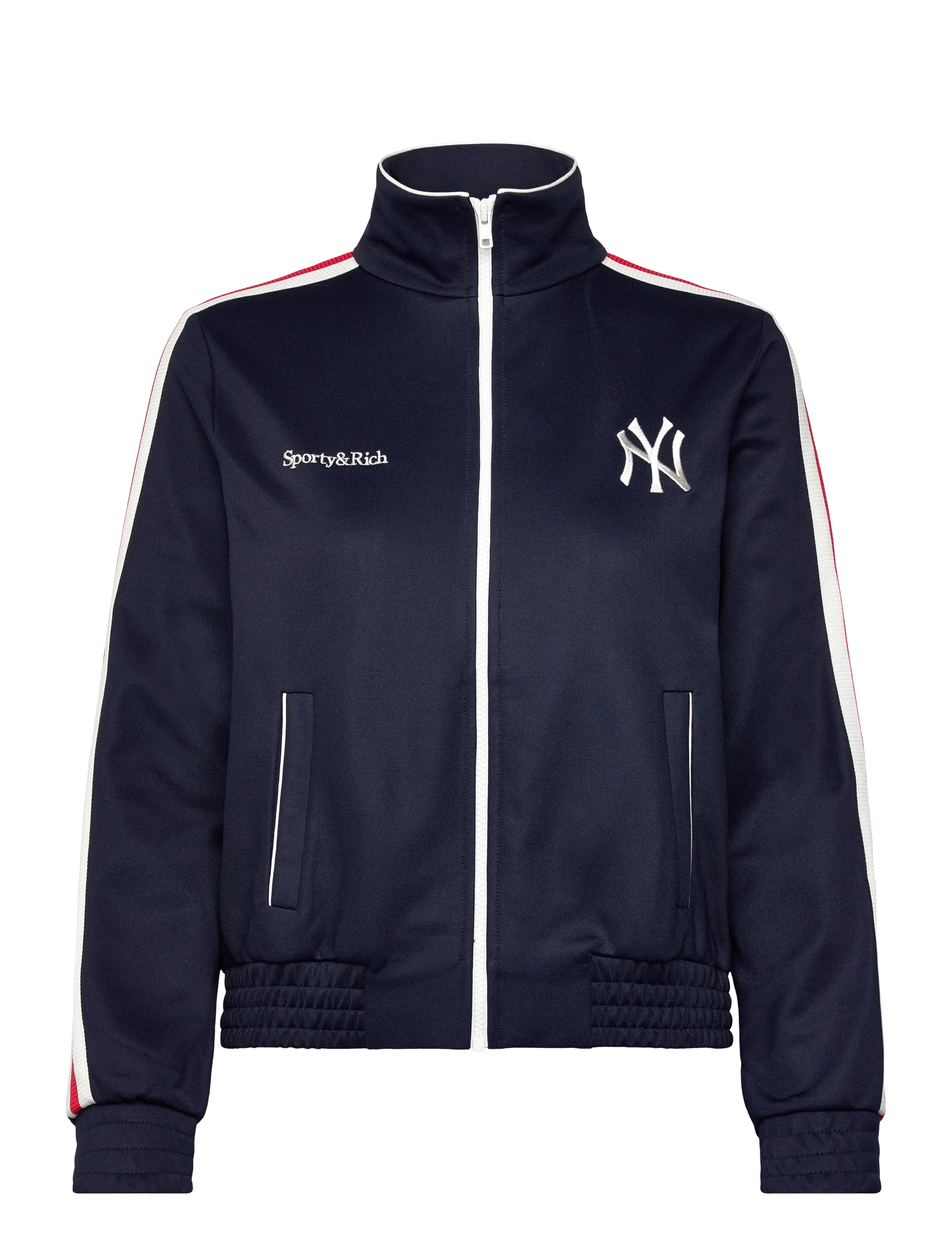 Sporty & Rich Yankees Serif Track Jacket, L, Navy, Jakker > Let Sommerjakke, Dame