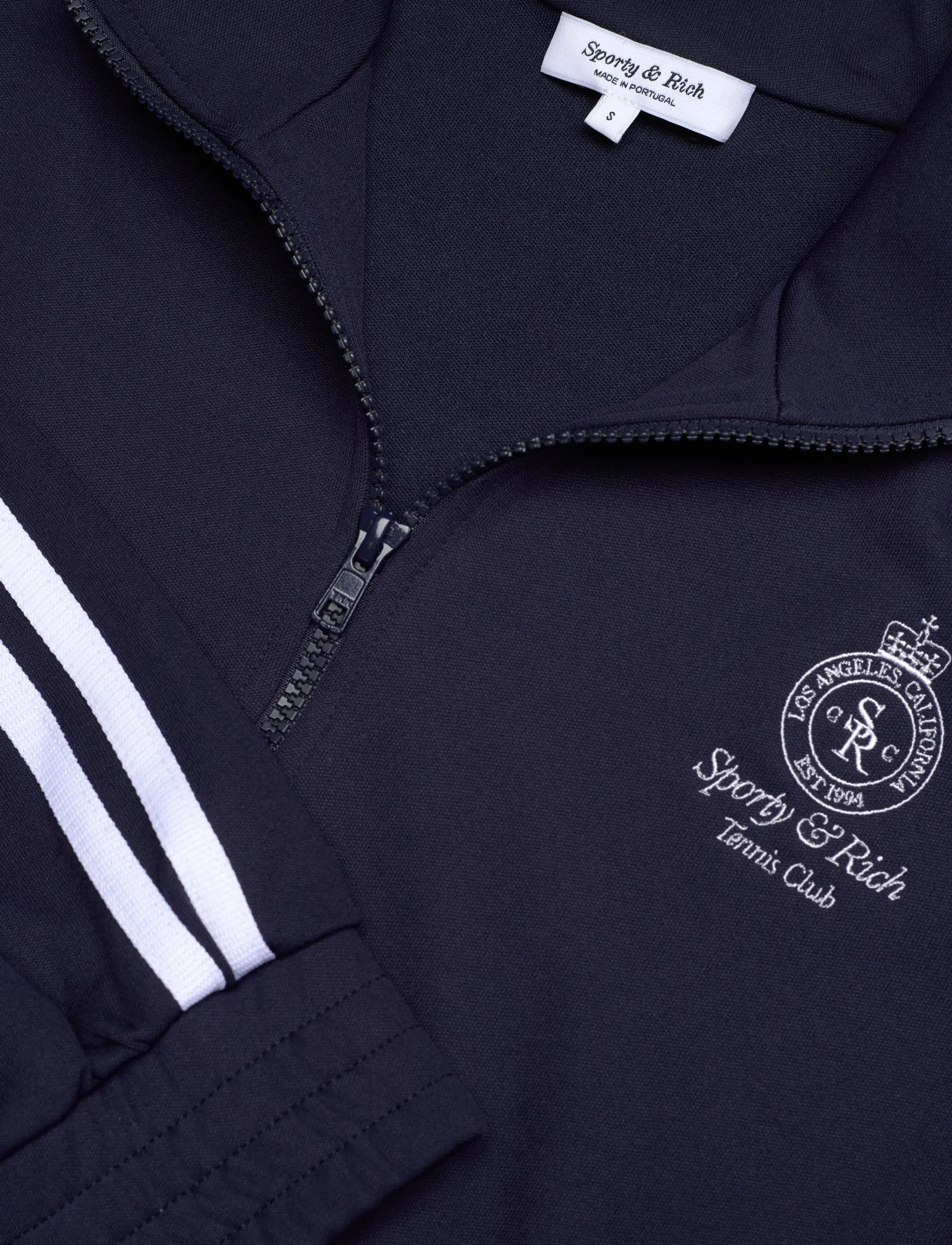Sporty & Rich - Crown Tennis Elio Track Jacket - bomber jakker - dark navy - 4