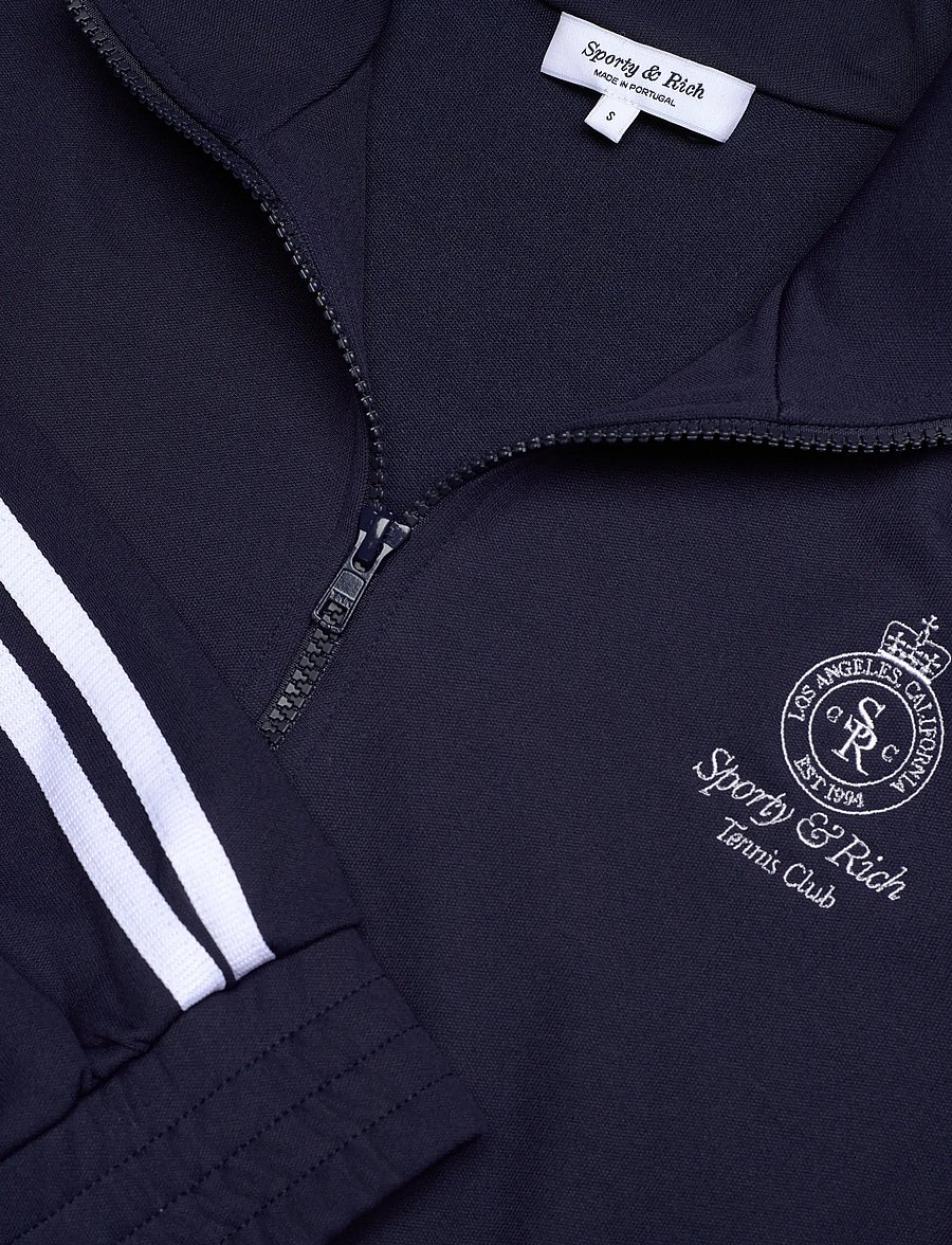 Sporty & Rich - Crown Tennis Elio Track Jacket - frühlingsjacken - dark navy - 4