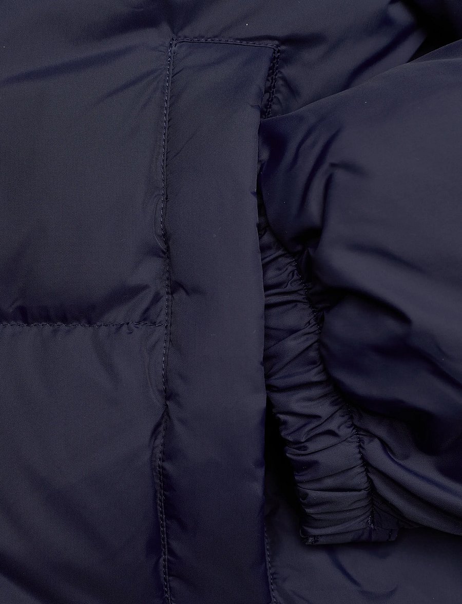 Sporty & Rich - Crown Logo Hooded Down Jacket - gefütterte & daunenjacken - navy - 3