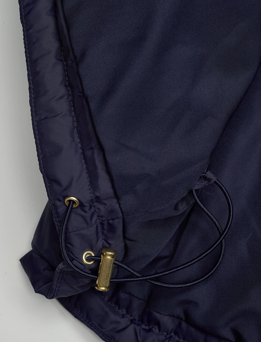 Sporty & Rich - Crown Logo Hooded Down Jacket - gefütterte & daunenjacken - navy - 4