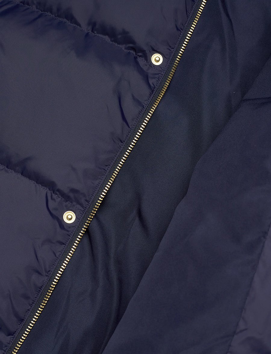 Sporty & Rich - Crown Logo Hooded Down Jacket - gefütterte & daunenjacken - navy - 5