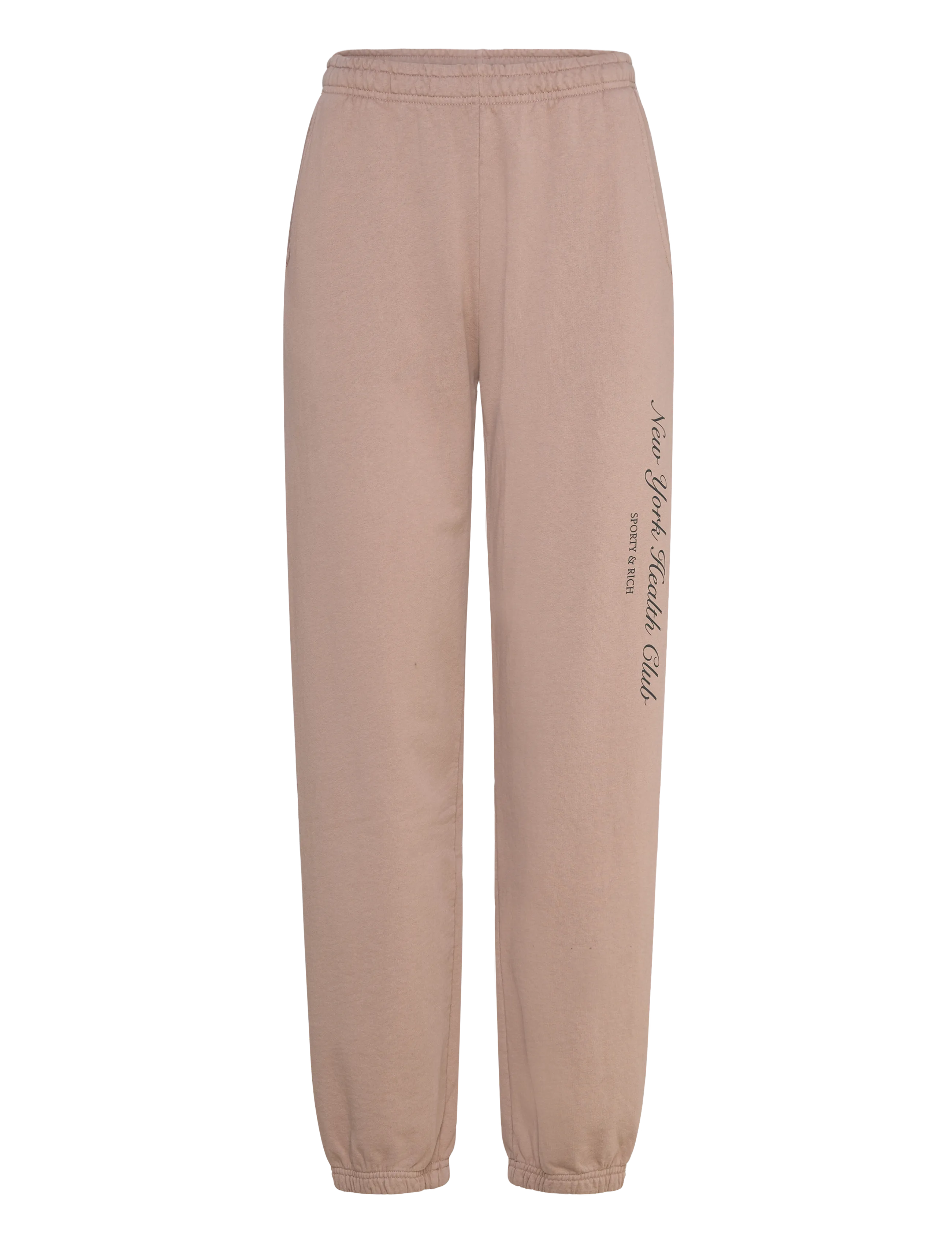 Sporty & Rich NY Health Club Sweatpant - Sporty & Rich - MINK / beige