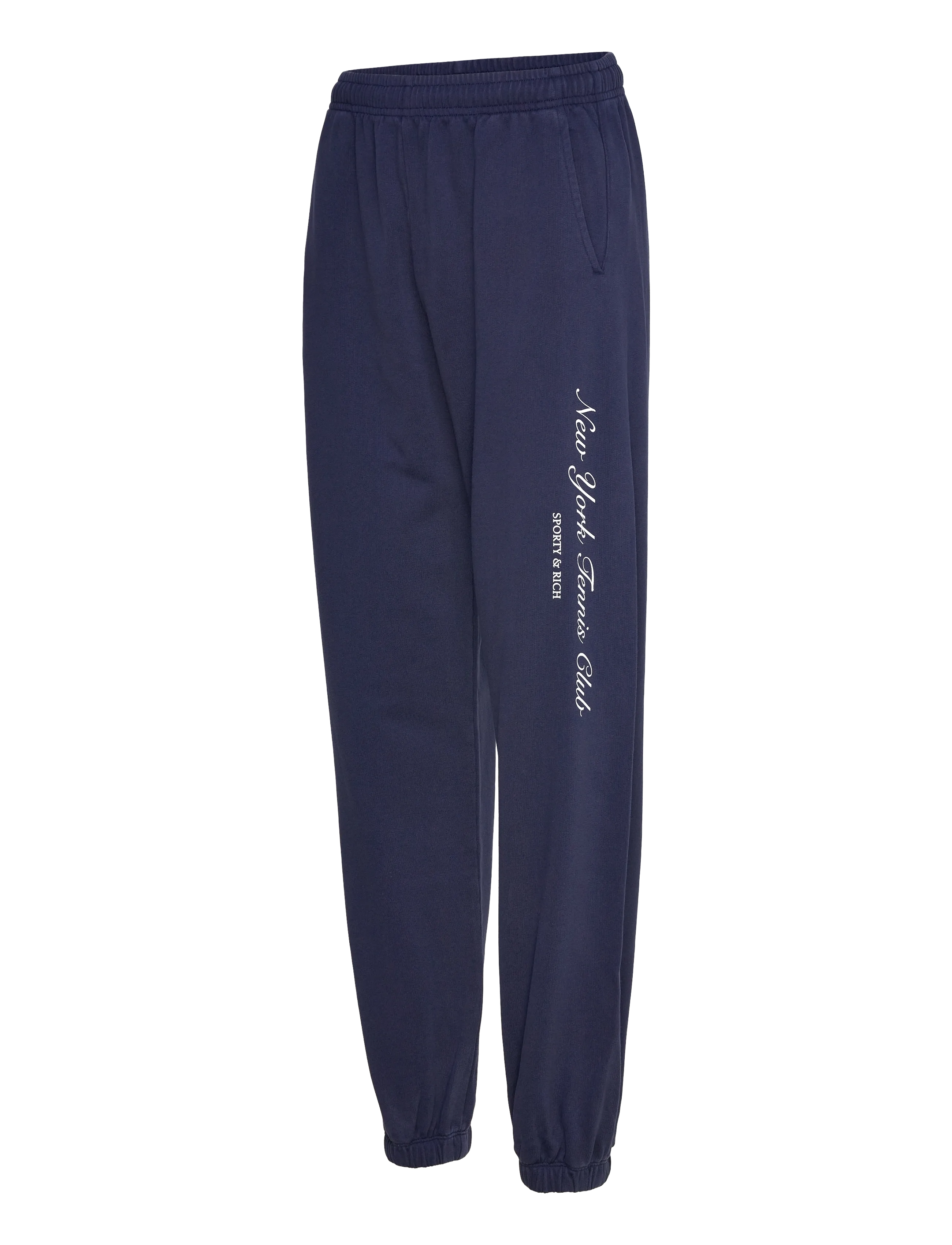 Sporty & Rich - NY Tennis Club Sweatpant - hverdags stil - dark navy - 2