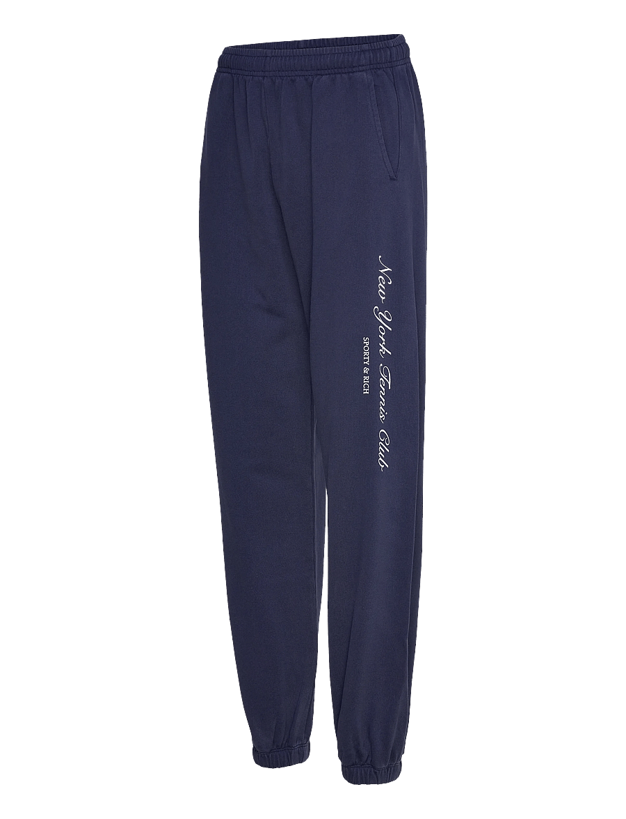Sporty & Rich - NY Tennis Club Sweatpant - vardagsstil - dark navy - 2