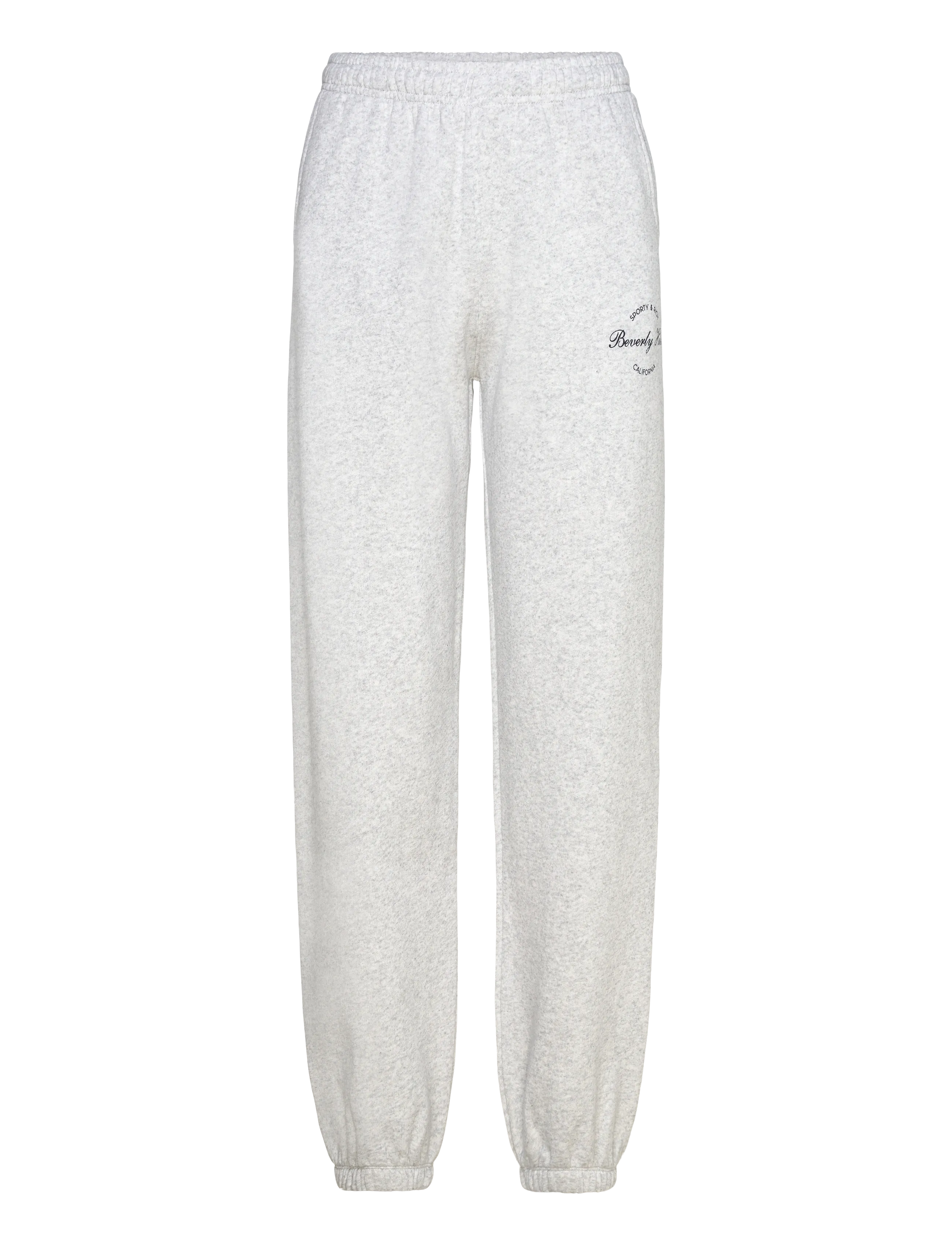 Sporty & Rich Beverly Script Soft Sweapant - Dressipüksid - HEATHER GRAY / grey
