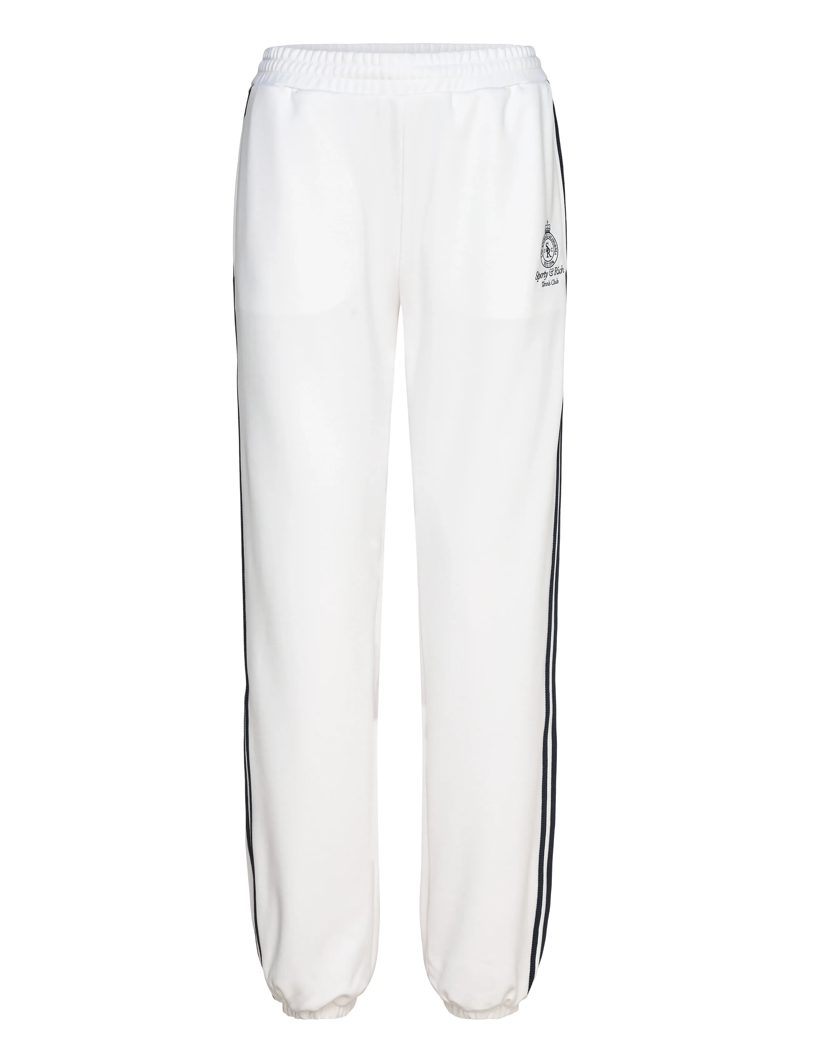 Sporty & Rich Crown Tennis 90S Eliot Track Pant, Kvinder, Træningsbukser, Hvid, Str: S