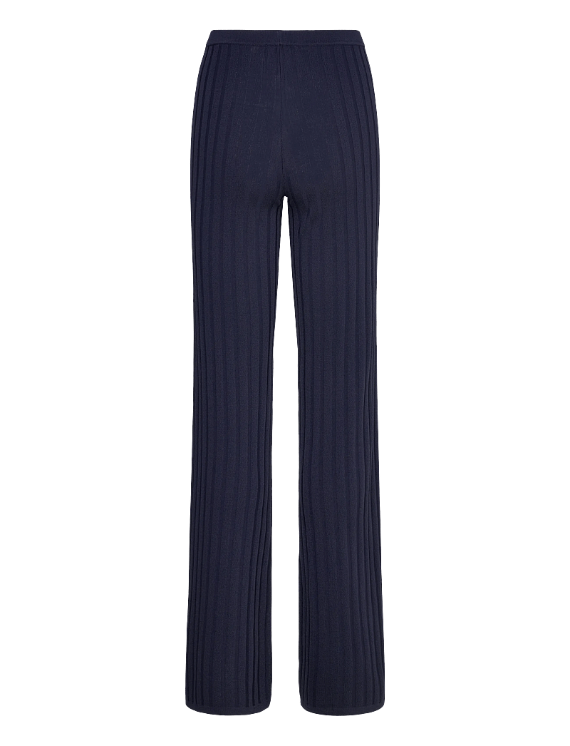Sporty & Rich - SRC Ribbed Trousers - hosen mit weitem bein - dark navy - 1