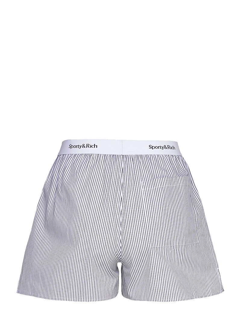 Sporty & Rich - Yankees Serif Boxer Short - casual shorts - navy striped - 1